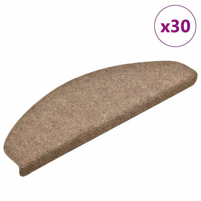 Portaiden matot Itsekiinnittyvät 30 kpl kerma 65x21x4 cm