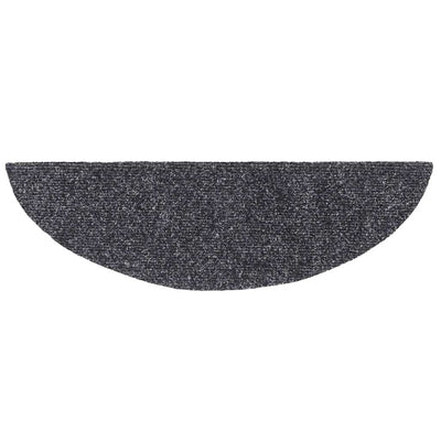 Itsekiinnittyvät porrasmatot 20 kpl tummanharmaa 56x17x3 cm