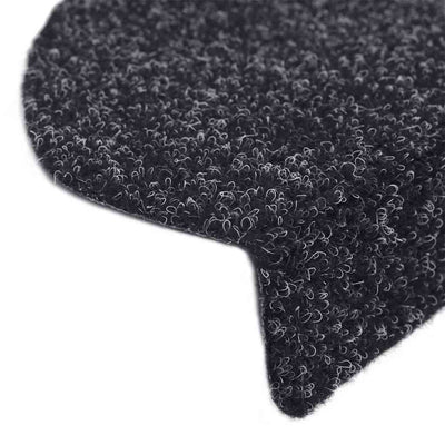 Itsekiinnittyvät porrasmatot 20 kpl musta 56x17x3 cm