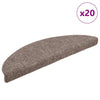 Itsekiinnittyvät porrasmatot 20 kpl kerma 56x17x3 cm