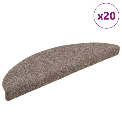 Itsekiinnittyvät porrasmatot 20 kpl kerma 56x17x3 cm