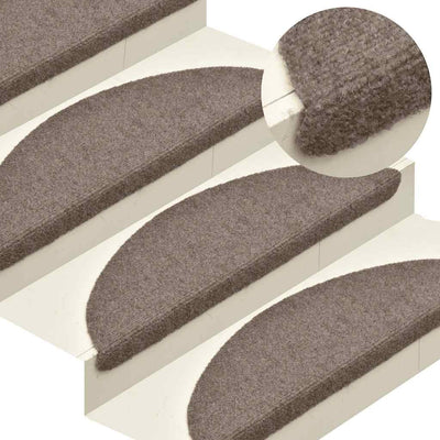 Itsekiinnittyvät porrasmatot 20 kpl kerma 56x17x3 cm