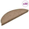 Itsekiinnittyvät porrasmatot 30 kpl kerma 56x17x3 cm