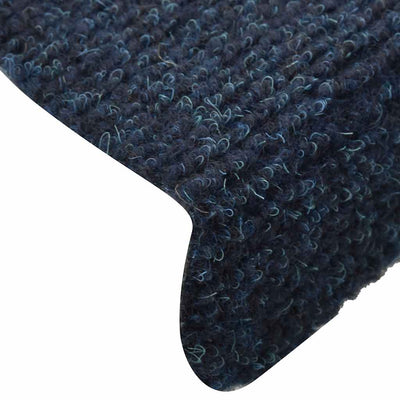 Itsekiinnittyvät porrasmatot 30 kpl navy 56x17x3 cm