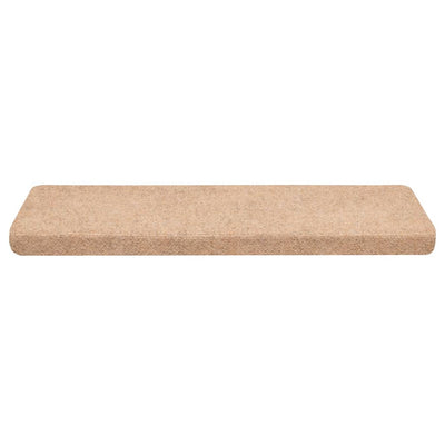 Itsekiinnittyvät porrasmatot 30 kpl ruskea 65x21x4 cm