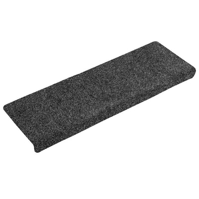 Itsekiinnittyvät porrasmatot 30 kpl 65x21x4 cm harmaa