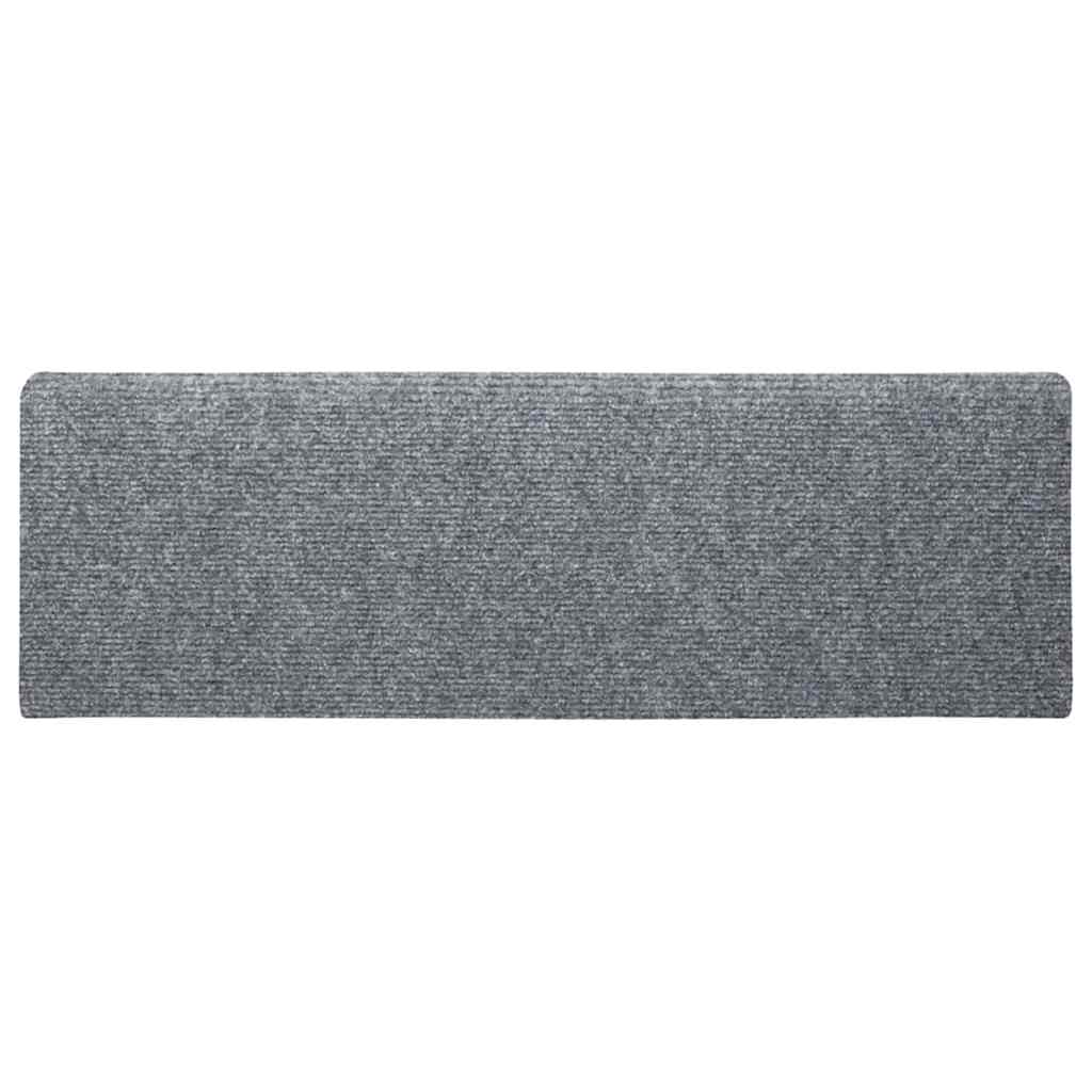 Vaaleanharmaa itsekiinnittyvät porrasmatot Tuberon 65x21x4cm (30 kpl)