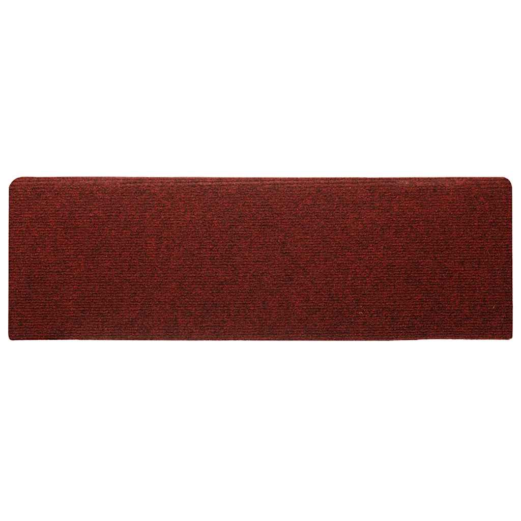 Punainen itsekiinnittyvät porrasmatot Tuberon 65x21x4cm (30 kpl)