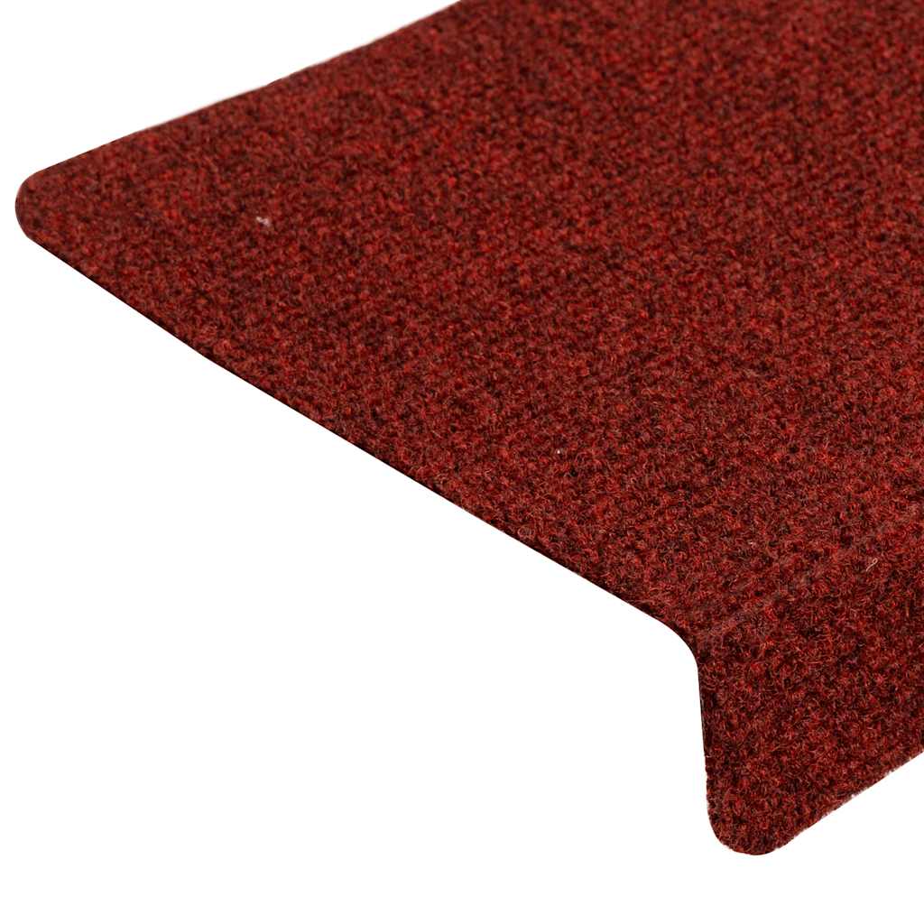 Punainen itsekiinnittyvät porrasmatot Tuberon 65x21x4cm (30 kpl)