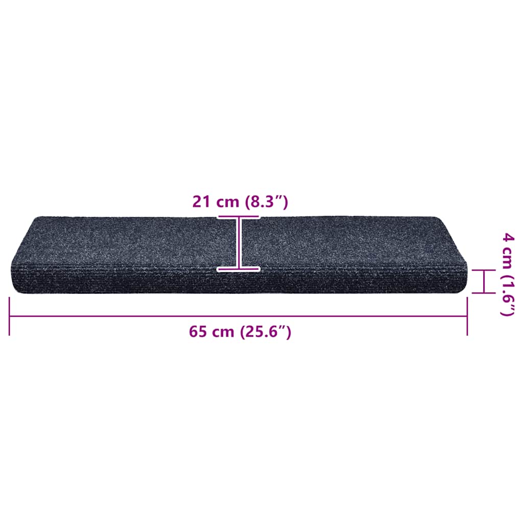 Sininen itsekiinnittyvät porrasmatot Tuberon 65x21x4cm (30 kpl)
