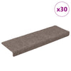 Portaiden matot Itsekiinnittyvät 30 kpl kerma 65x21x4 cm