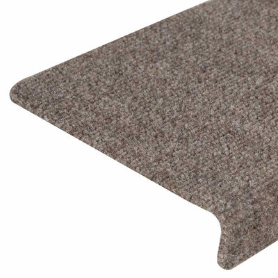 Portaiden matot Itsekiinnittyvät 30 kpl kerma 65x21x4 cm