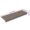 Portaiden matot Itsekiinnittyvät 30 kpl kerma 65x21x4 cm