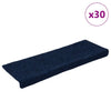 Itsekiinnittyvät porrasmatot 30 kpl navy 65x21x4 cm