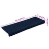 Itsekiinnittyvät porrasmatot 30 kpl navy 65x21x4 cm