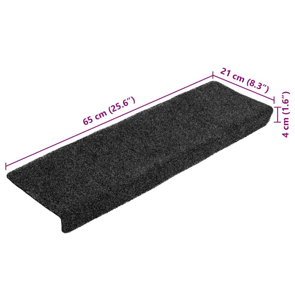 Harmaa porrasmatot itsekiinnittyvät Tuberon 65x21x4cm (20 kpl)