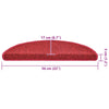 Porrasmatot 30 kpl Bordeaux Red 56x17x3 cm