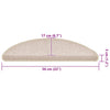 Porrasmatot 30 kpl Taupe 56x17x3 cm