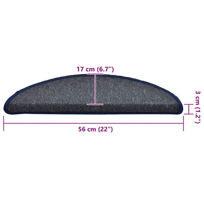 rappumatot 30 kpl tummanharmaa ja sininen 56x17x3 cm