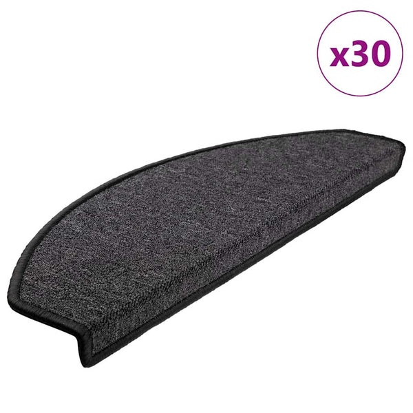 Porrasmatot 30 kpl 65x24x4 cm Antrasiitti Puolipyöreä Suuri