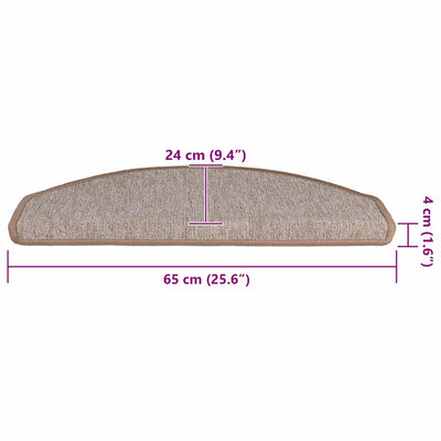 Vaaleanruskea porrasmatot Maurat 65x24x4cm (30 kpl)