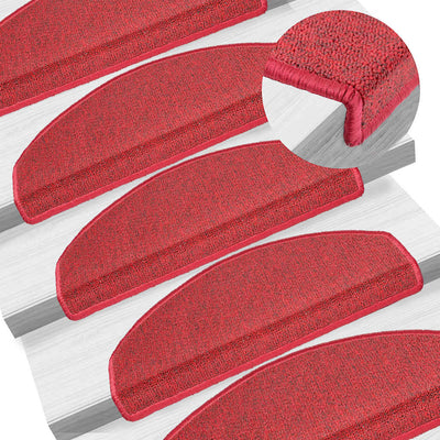 Porrasmatot 30 kpl Bordeaux Red 65x24x4 cm