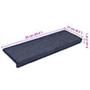 rappumatot 30 kpl 65x21x4 cm harmaa ja sininen