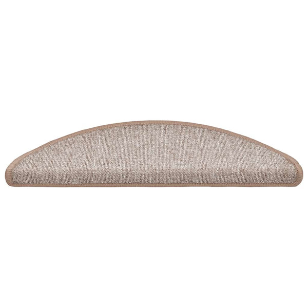 Porrasmatot 20 kpl 56x17x3 cm Vaaleanruskea Puolipyöreä