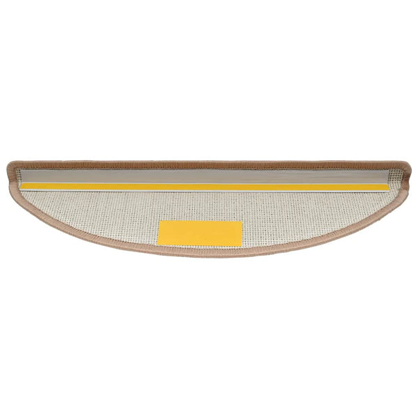 Porrasmatot 20 kpl 56x17x3 cm Vaaleanruskea Puolipyöreä