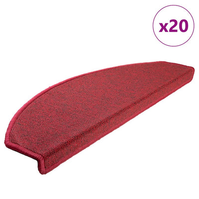 Porrasmatot 20 kpl Bordeaux Red 65x24x4 cm
