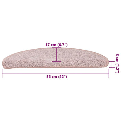 Porrasmatot 30 kpl vaaleanpunainen 56x17x3 cm