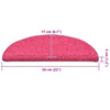 Porrasmatot 30 kpl Pinkki 56x17x3 cm
