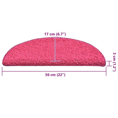 Porrasmatot 30 kpl Pinkki 56x17x3 cm
