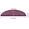 Porrasmatot 30 kpl Tummanvioletti 56x17x3 cm