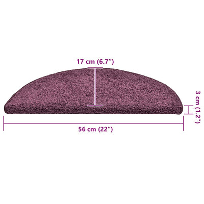 Porrasmatot 30 kpl Tummanvioletti 56x17x3 cm