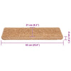 Porrasmatot 30 kpl 65x21x4 cm Beige Suorakulmainen Reuna