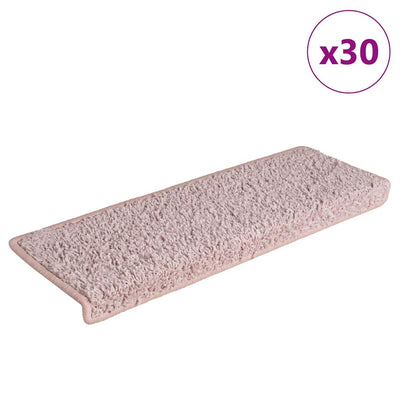 Porrasmatot 30 kpl 65x21x4 cm Valkoinen ja Pinkki
