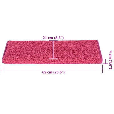 Porrasmatot 30 kpl 65x21x4 cm Pinkki