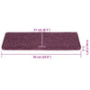 Porrasmatot 30 kpl 65x21x4 cm Tummanvioletti
