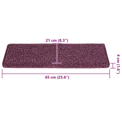 Porrasmatot 30 kpl 65x21x4 cm Tummanvioletti