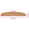 Porrasmatot 20 kpl Beige 65x21x4 cm