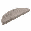 porrasmatot itsekiinnittyvä Sisal-Look 30 kpl 56x17x3 cm hopea