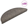 Porrasmatot Itsekiinnittyvä Sisal-Look 30 kpl Ruskea beige