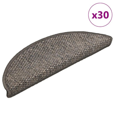 Porrasmatot Itsekiinnittyvä Sisal-Look 30 kpl Ruskea beige