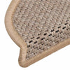 Itsekiinnittyvät porrasmatot sisaltyyli 30 kpl 56x17x3 cm beige