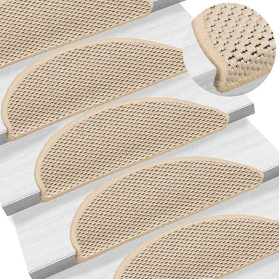 Portaiden matot Itsekiinnittyvä Sisal-Look 30 kpl Berber