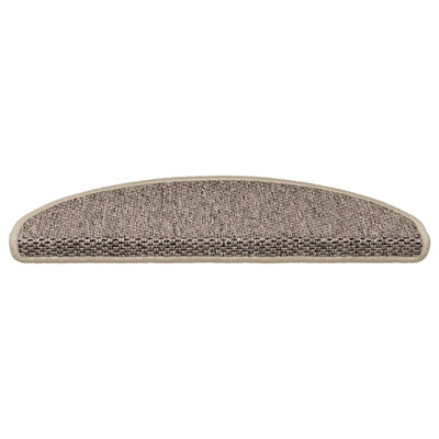 Itsekiinnittyvät porrasmatot sisaltyyli 30 kpl 65x21x4 cm beige