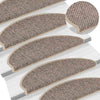 Itsekiinnittyvät porrasmatot sisaltyyli 30 kpl 65x21x4 cm beige