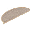 Itsekiinnittyvät porrasmatot sisaltyyli 30kpl 65x21x4cm v.beige