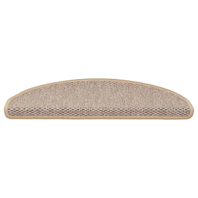 Itsekiinnittyvät porrasmatot sisaltyyli 30kpl 65x21x4cm v.beige